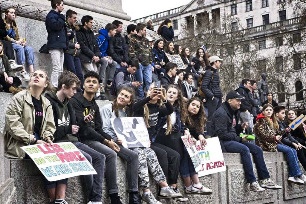 Photos taken at the Global Climate Strike in London on Friday 15th March 2019.