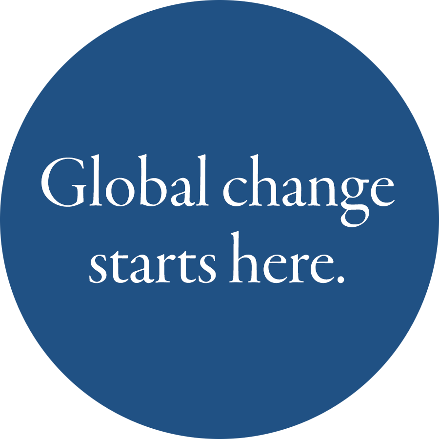 Global change starts here