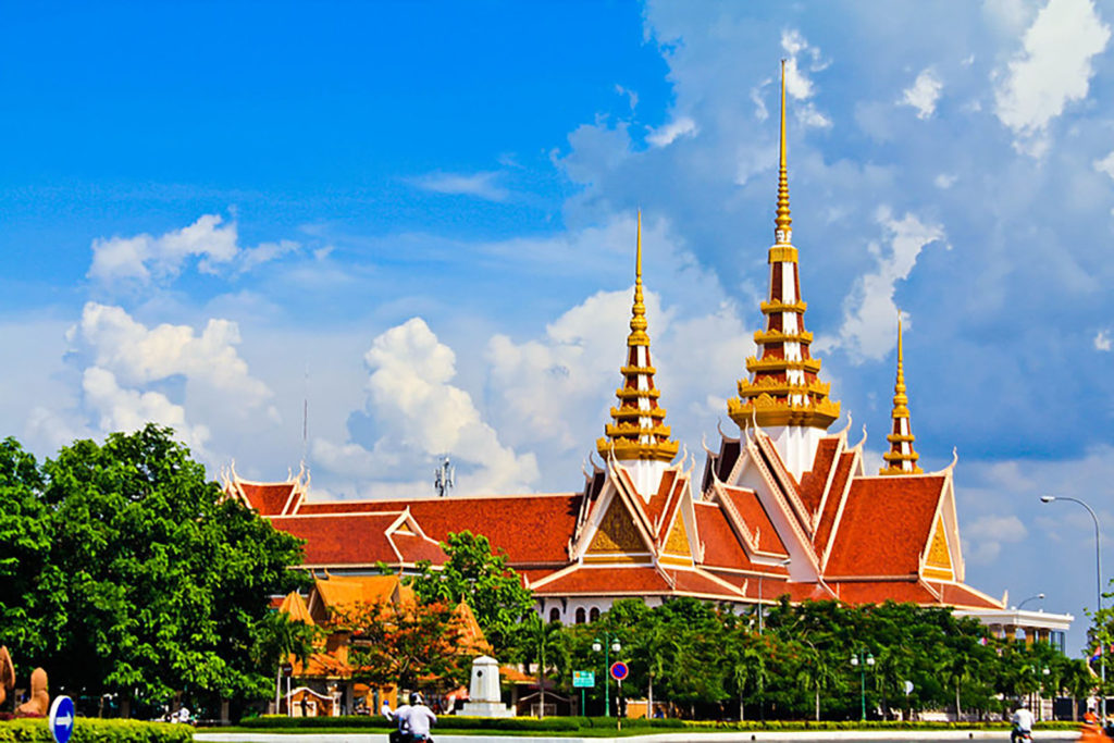 New building of the National Assembly building, Phnom Penh, Cambodia.